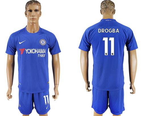 Chelsea #11 Drogba Home Soccer Club Jersey - Click Image to Close